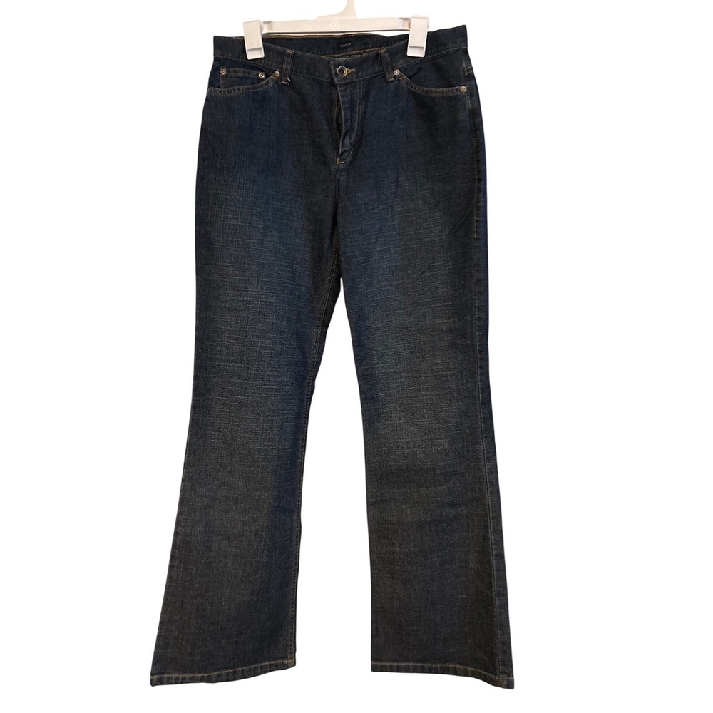 Jones New York Sport Womens Flare Jeans Dark Wash Premium Denim Size 10 DX115572